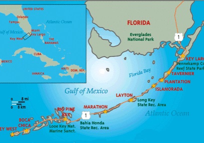 florida keys yacht map charter south