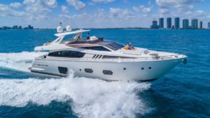 80 Foot Ferretti Yacht Rental South Beach Miami