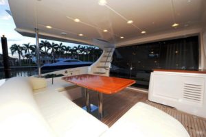 aft deck 70 florida luxury yacht charter
