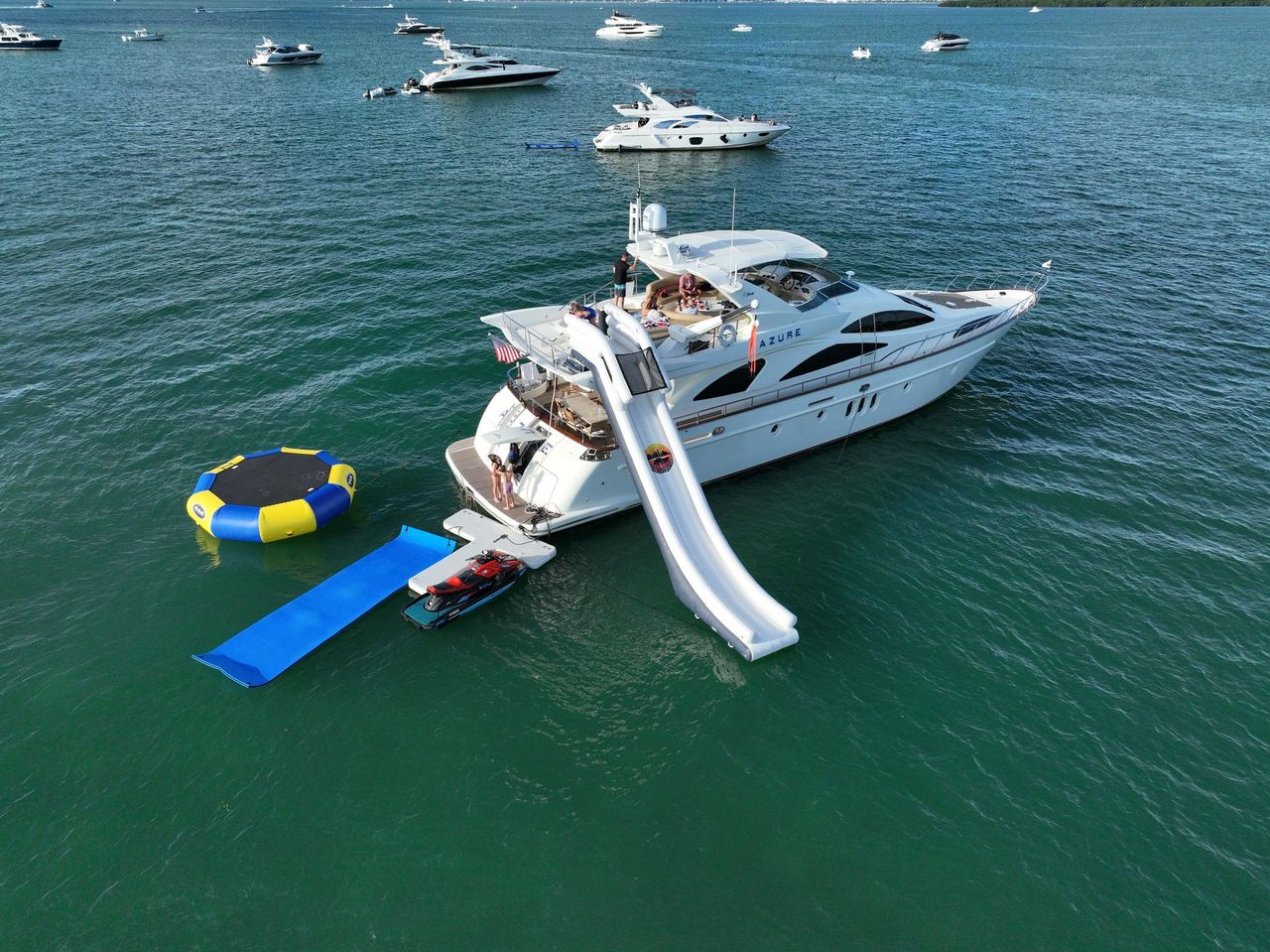 84 Luxury Yacht with Slide Miami